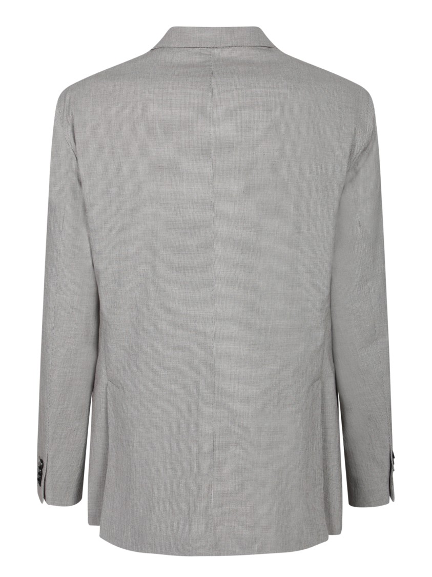 Boglioli Structured Two-button Beige Blazer With Flap Pockets