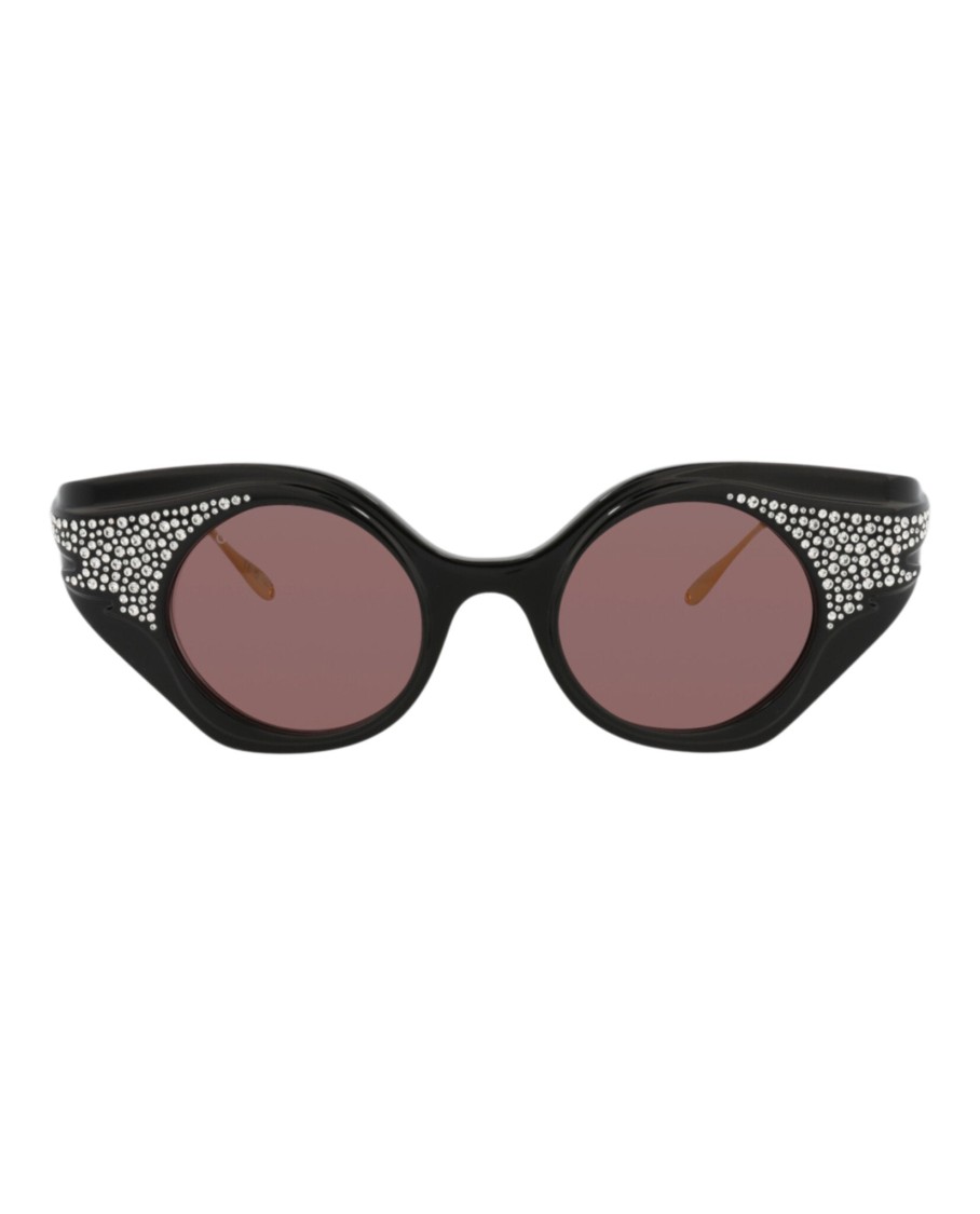 Gucci Cat Eye-frame Recycled Acetate Sunglasses In Black