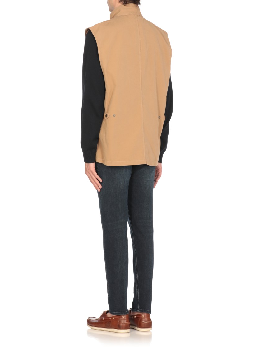 BARBOUR BARBOUR BEIGE CASUAL CORBRIDGE VEST