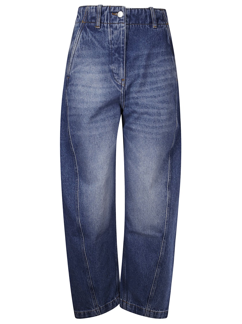 Studio Nicholson Belt-loop Jeans In Blue