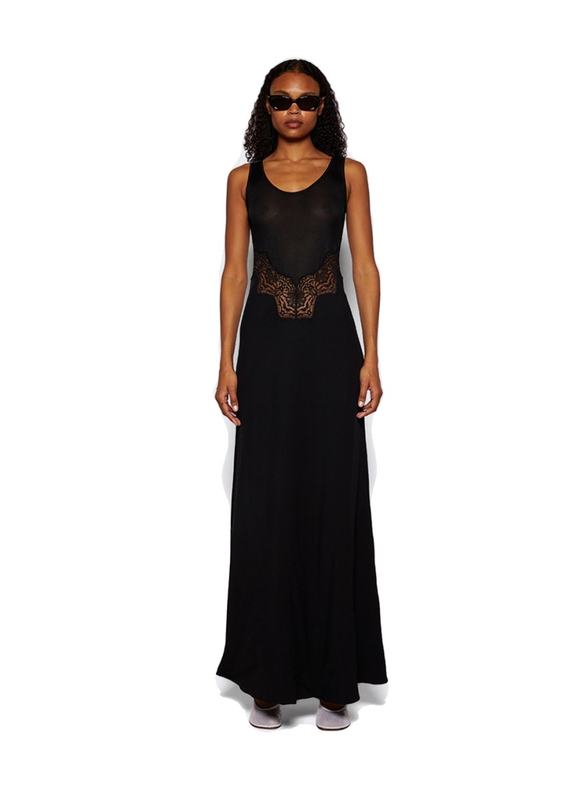 Christopher Esber Verna Lace-trimmed Maxi Dress In Black