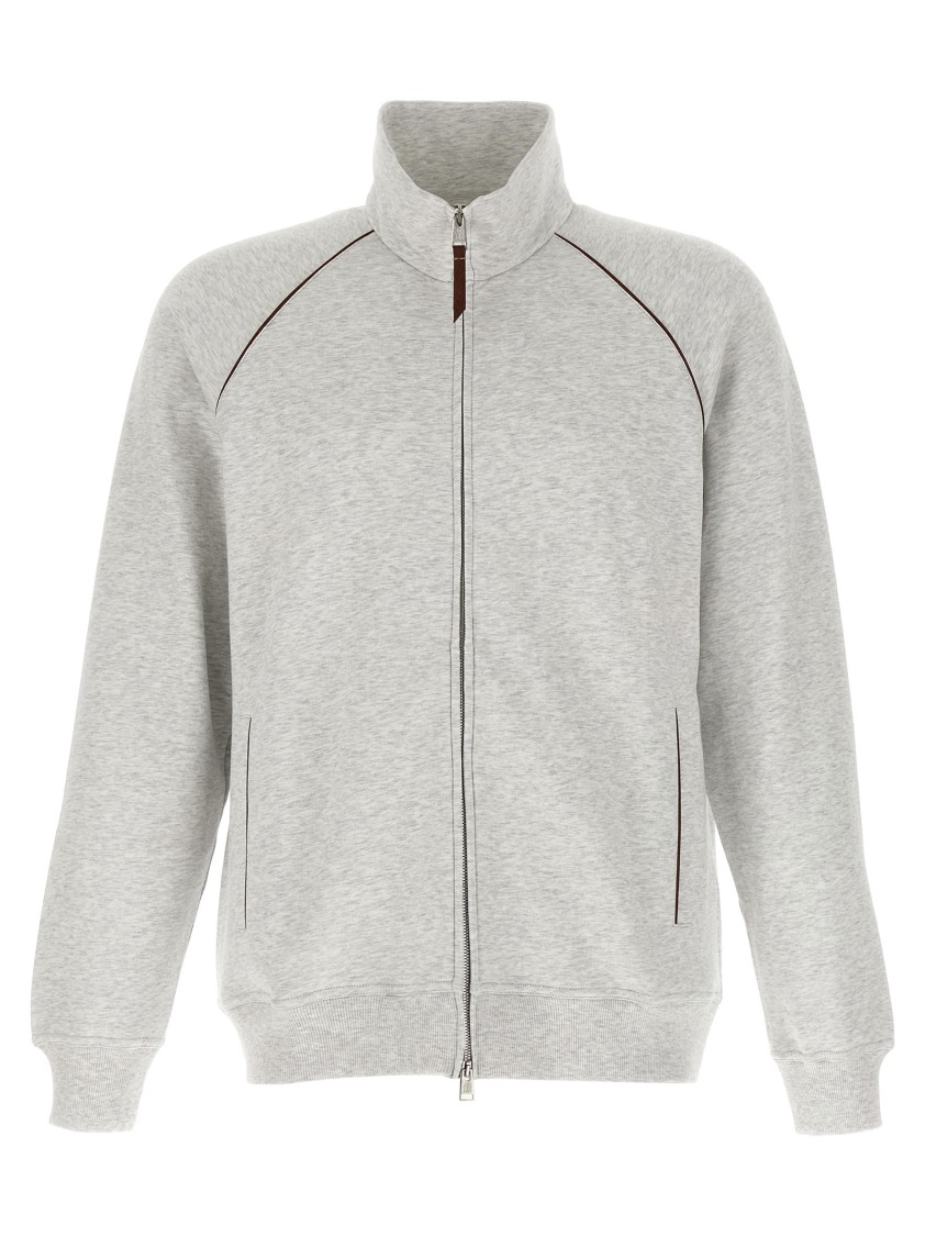 Brunello Cucinelli Men's High-necked Topwear In Gray