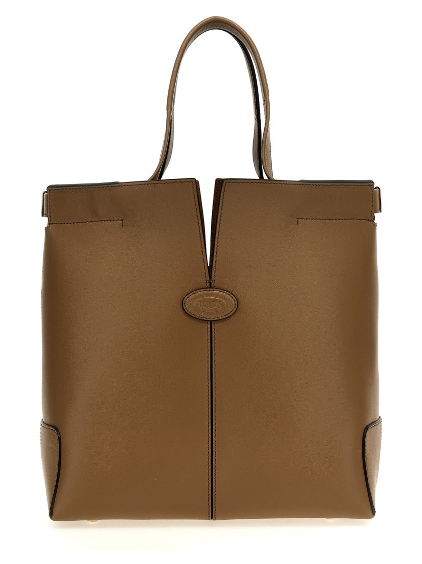 Tod's ' Di Bag Folio' Shopping Bag In Brown