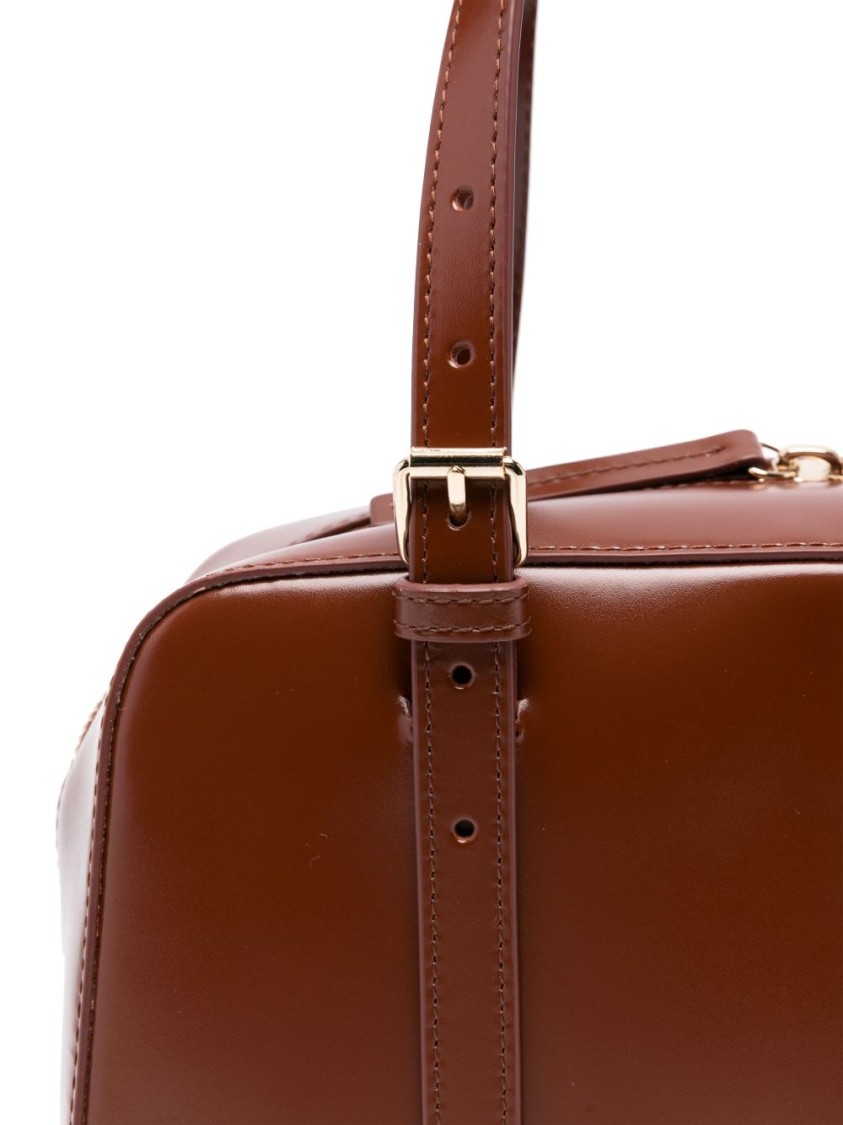 Apc A.p.c. Structured Shoulder Bag With Top Zip Closure In Red