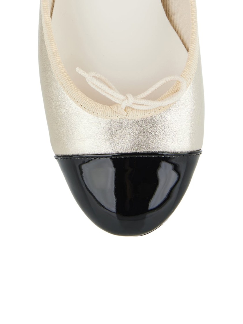 Repetto Flora Cap-toe Ballerina Ballet Flats In Neutral