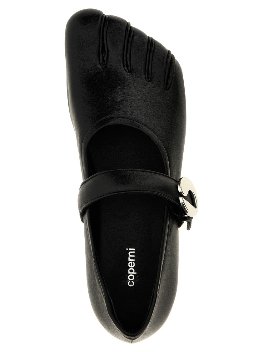 Coperni 'five-toe' Ballet Flats In Black