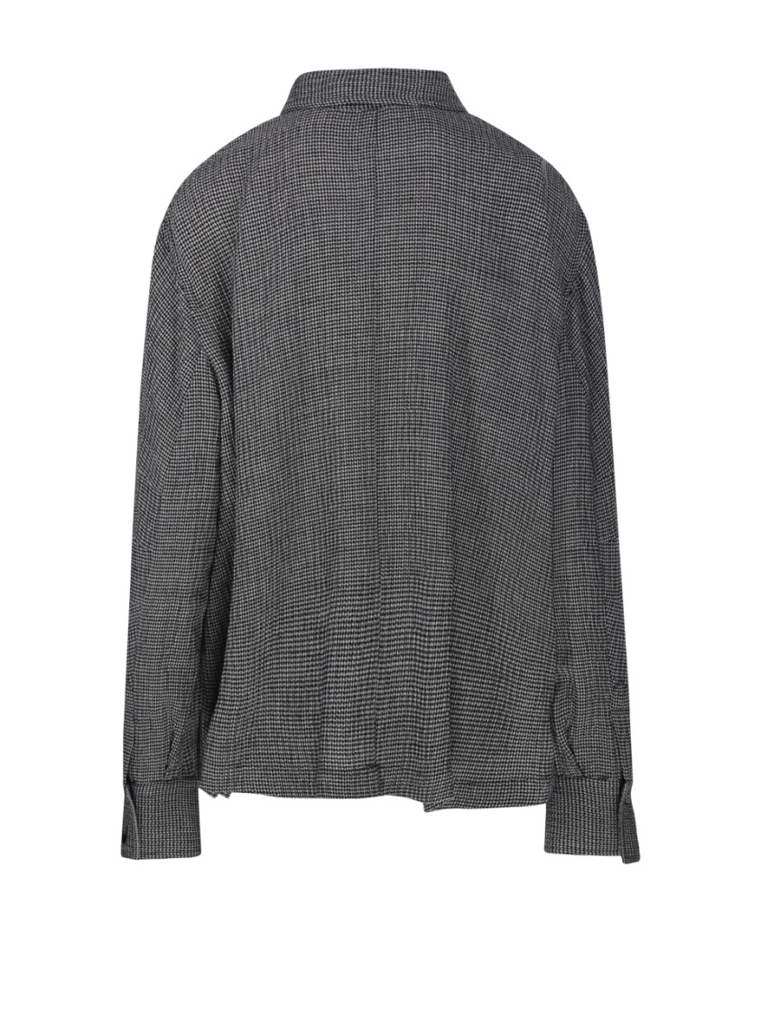 ALESSANDRO VIGILANTE ALESSANDRO VIGILANTE SHIRT WITH OVERSIZED CUFFS AND CHECK PATTERN