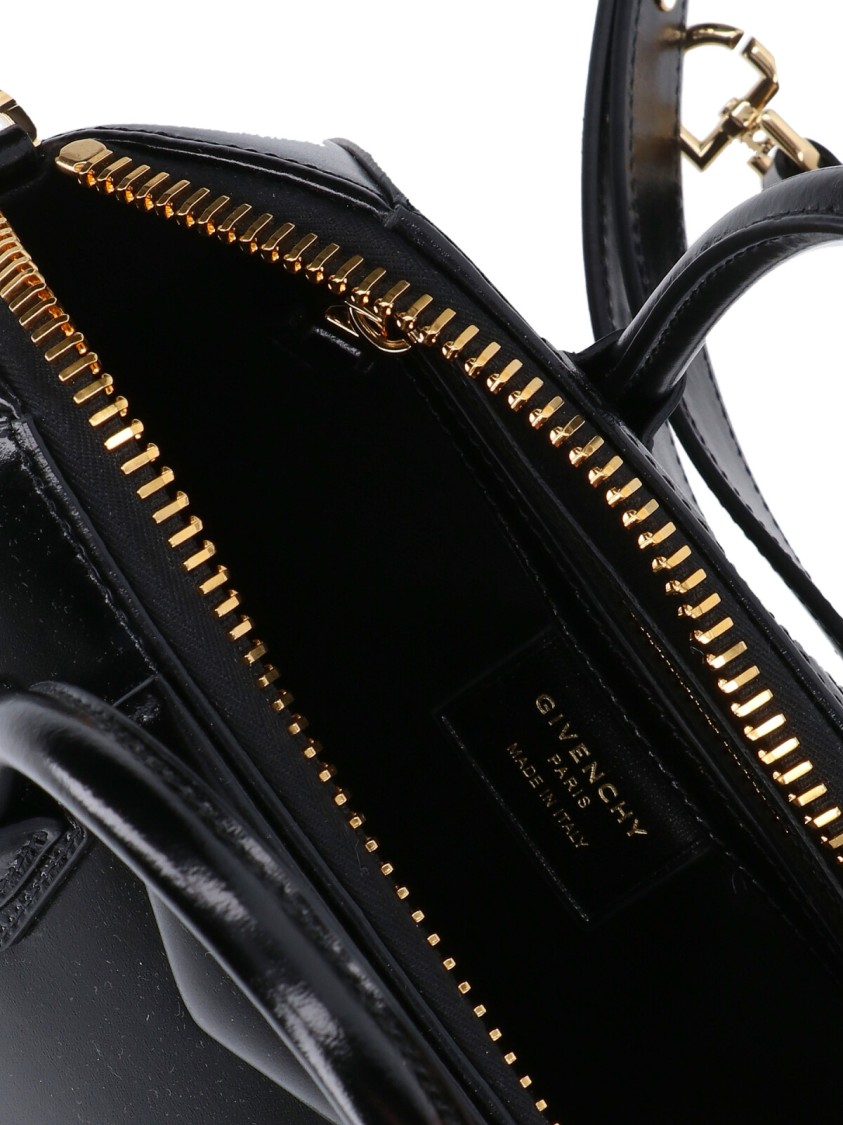 Givenchy Mini Elegant Leather Handbag In Black