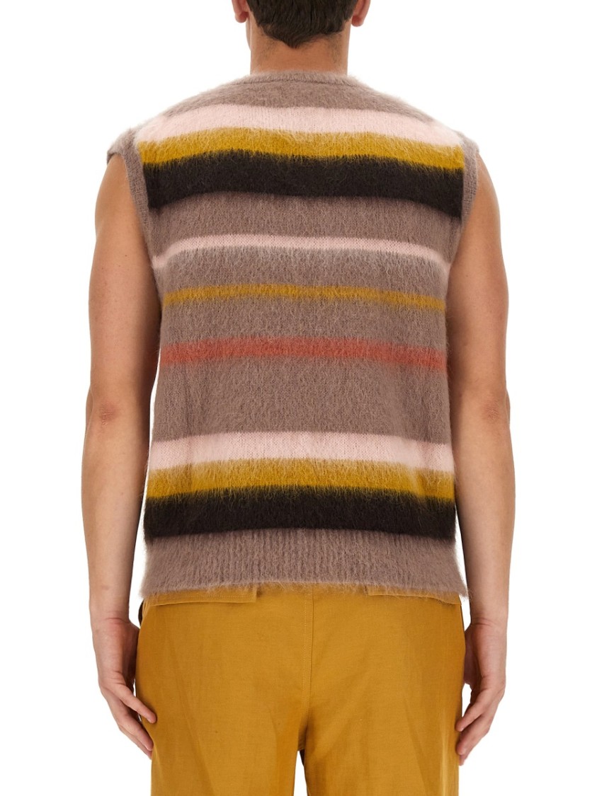 Shop Etro Vest With Stripe Pattern In Multicolor