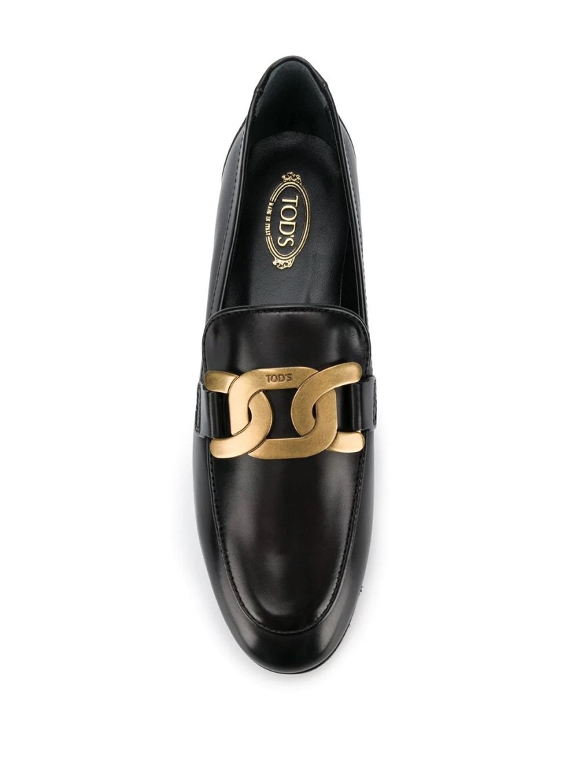 Tod's Cuoio Leg.79a Mocassisns In Black