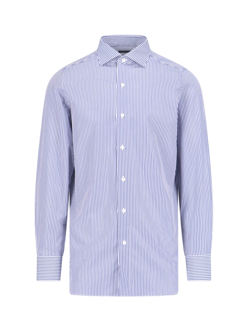 Finamore 1925 1925 Striped Shirt In Blue