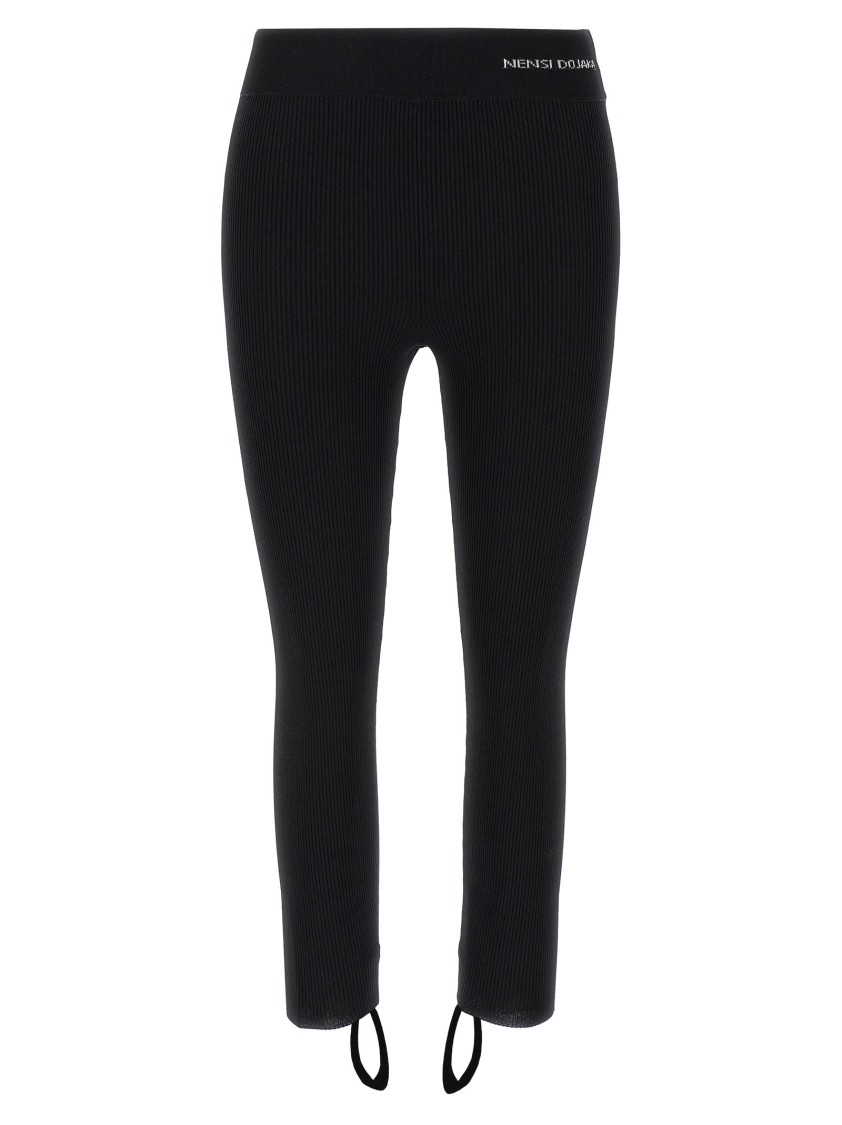 Nensi Dojaka Blackwhite Sadie Leggings In Black