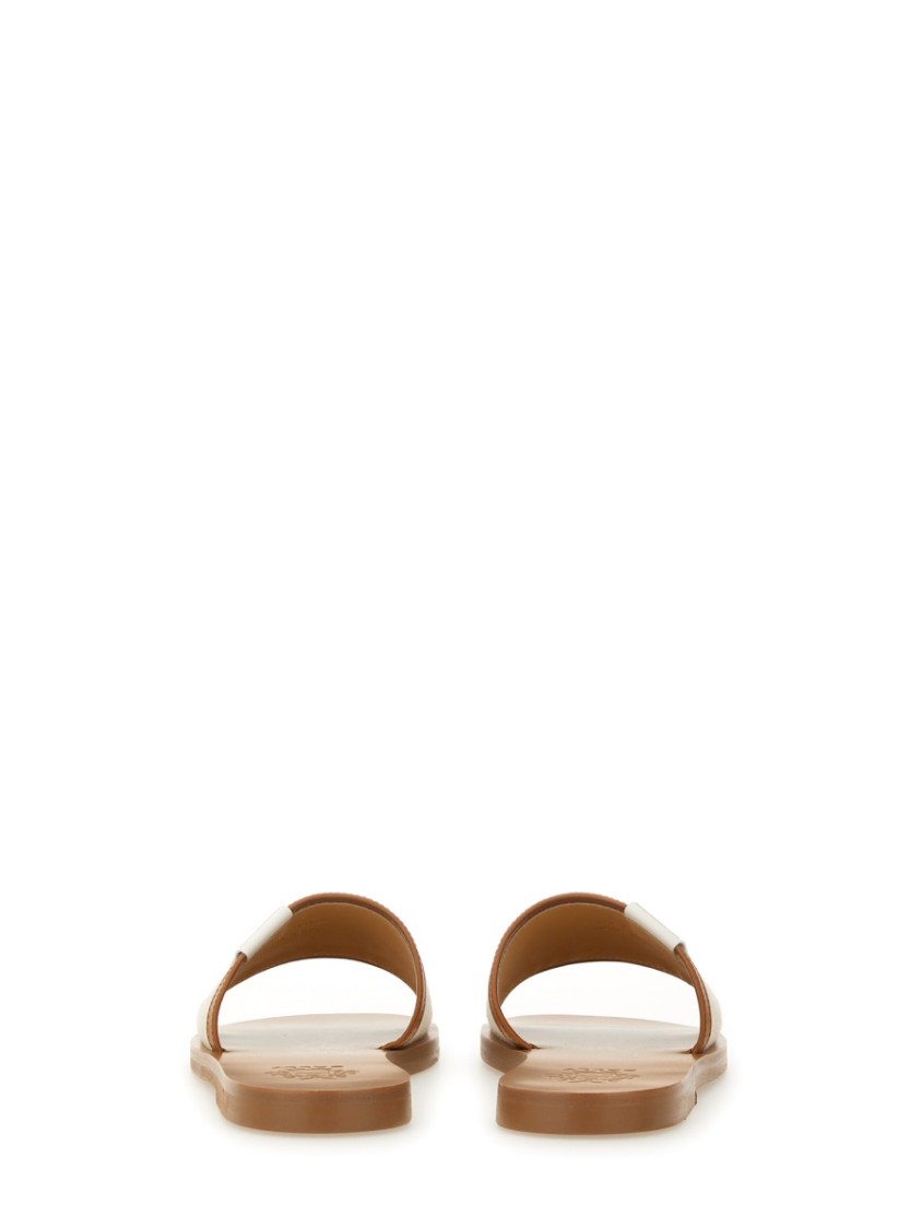 Shop Bally "sollie" Slide Sandals In Neutrals