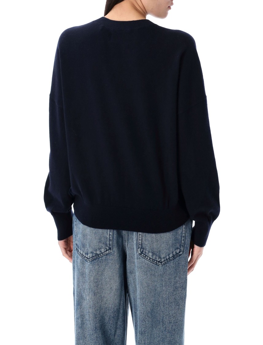 Shop Isabel Marant Étoile Marisans Relaxed Fit Cotton-wool Blend Sweater In Black
