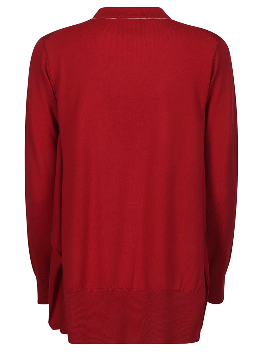 COLVILLE COLVILLE ASYMMETRIC CREW NECK SWEATER