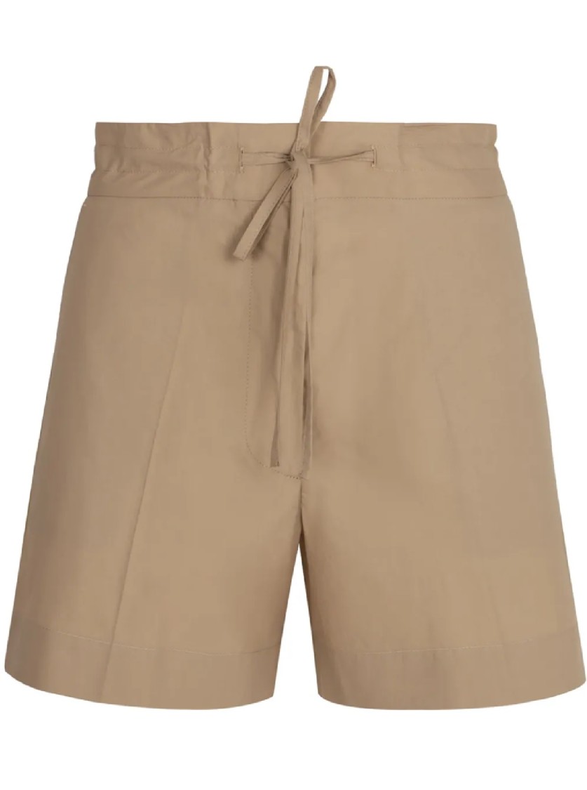 P.a.r.o.s.h . Bermuda Shorts With Drawstring Waist In Neutral