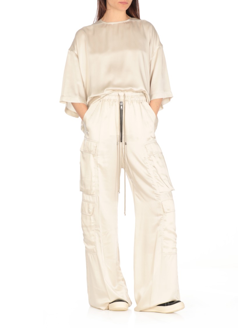 Rick Owens White Cotton T-shirt In White