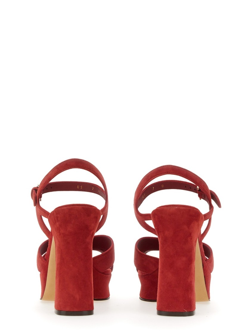 Ferragamo Sonya Platform Sandal With Block Heel
