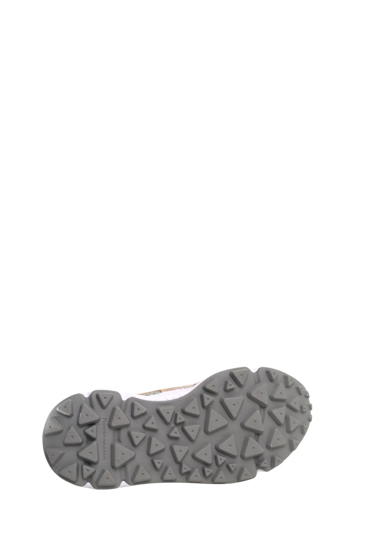 Flower Mountain Multicolor Suede Sneakers With Trekking Laces