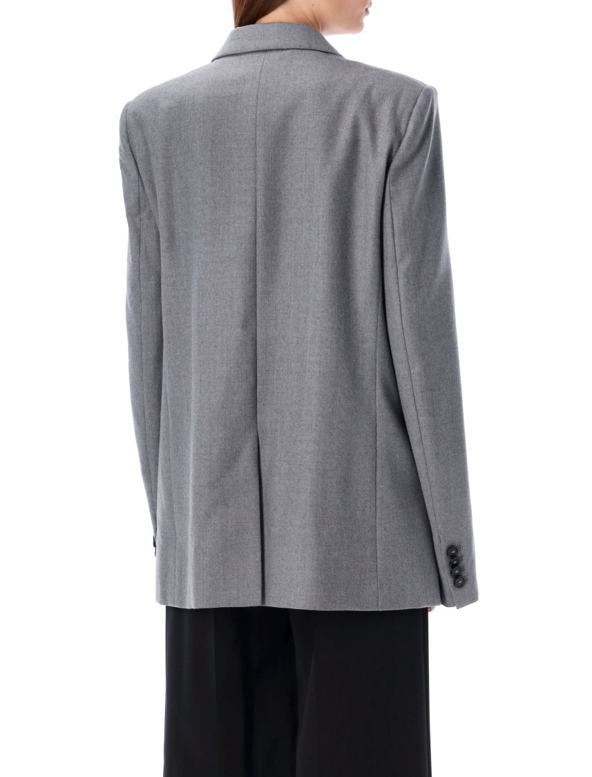 Stella Mccartney Grey Double-breasted Blazer
