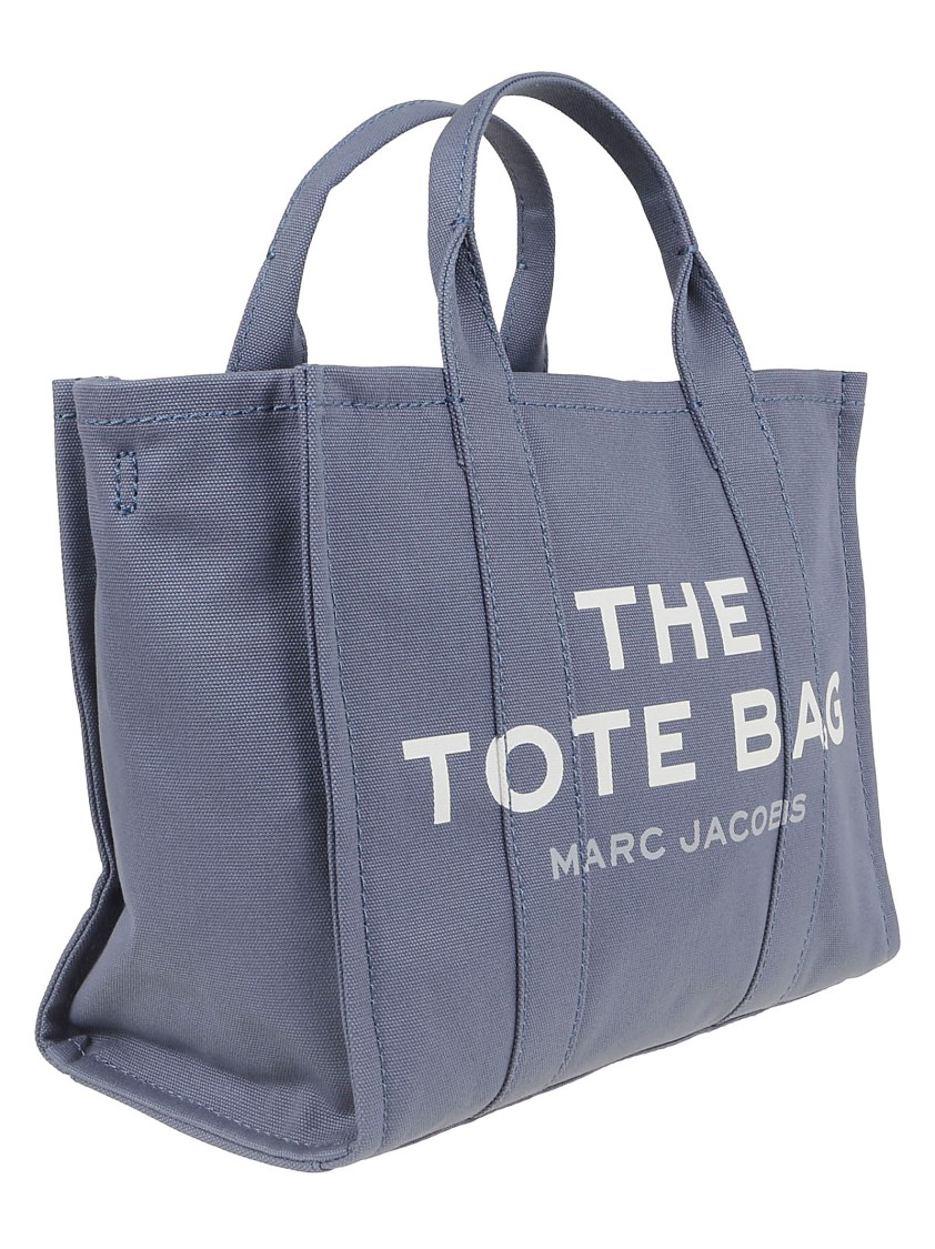Marc Jacobs Medium Grey Cotton Canvas Travel Tote In Blue