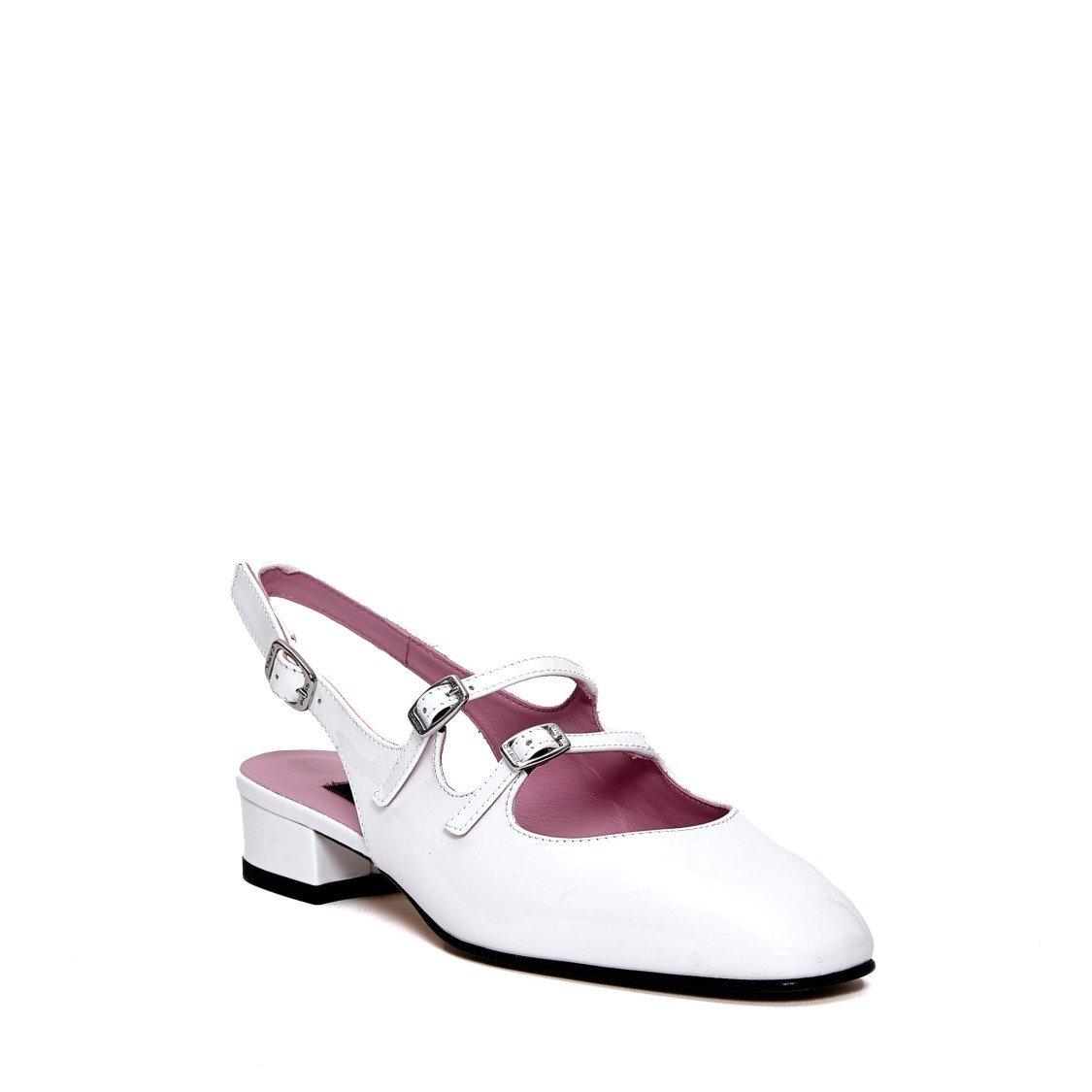 Carel Paris Peche Slingback Mary Jane Pumps In White