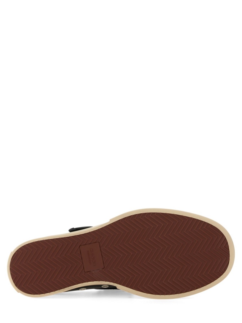 Shop Marni Mary Jane Sneakers In Black