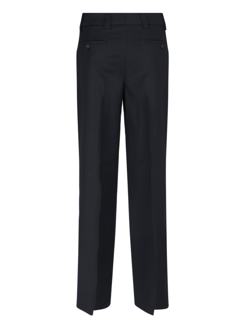 Shop Incotex High-waisted Straight-leg Trousers With Modern Silhouette In Black