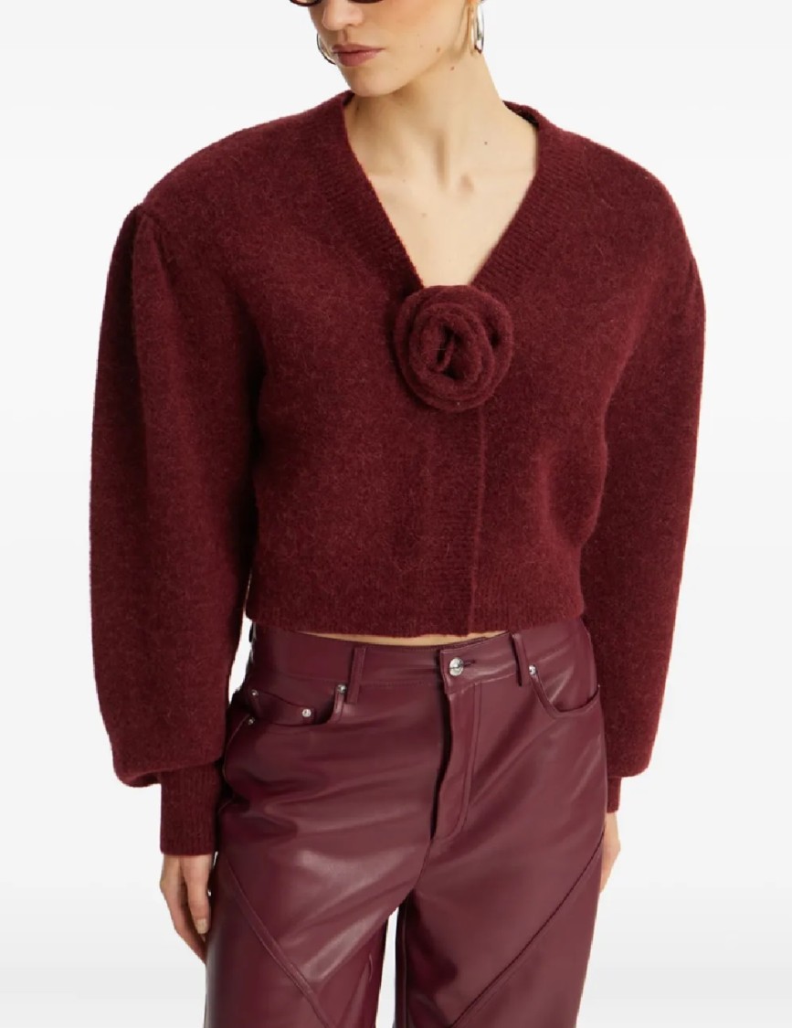 Rotate Birger Christensen Rotate Mid Waisted Piping Pants In Brown