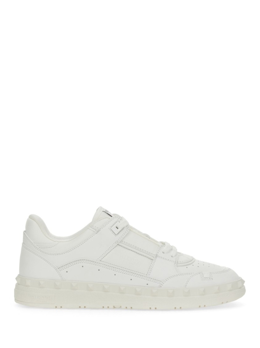 Valentino Leather Freedots Sneakers Studded Detailing