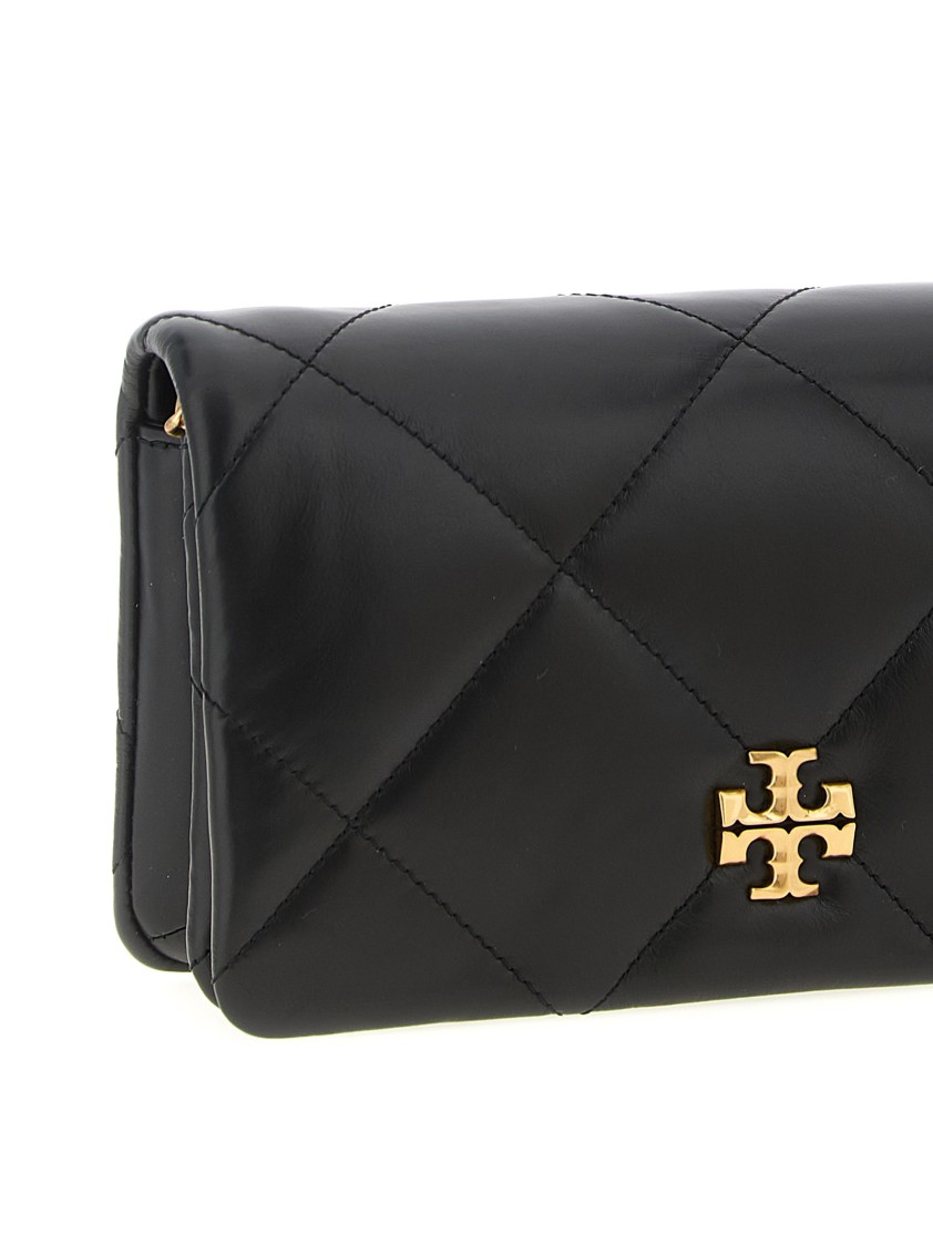 Tory Burch Kira Diamond Wallet On Chain In Black