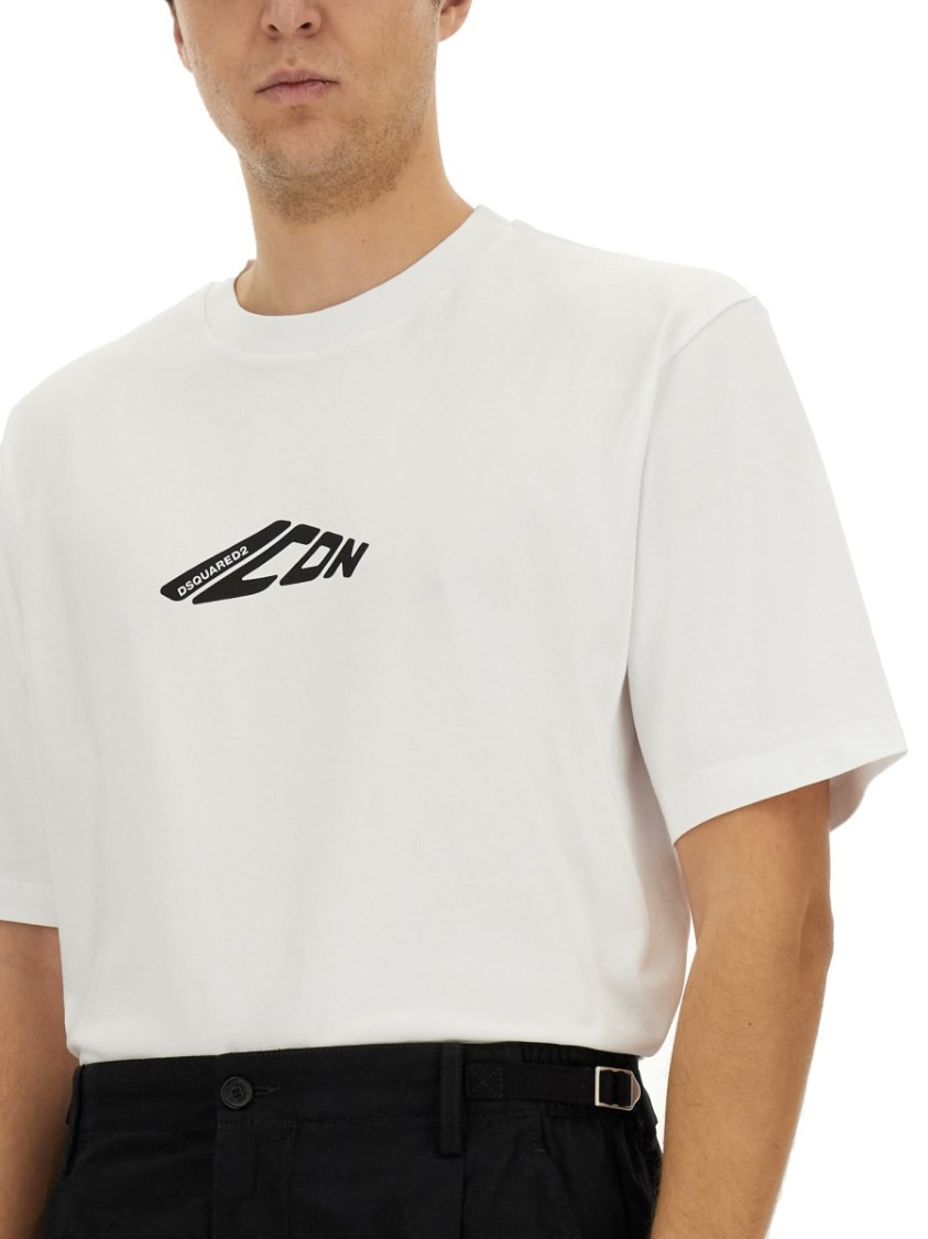 Shop Dsquared2 "icon New Generation Loose Fit" T-shirt In White