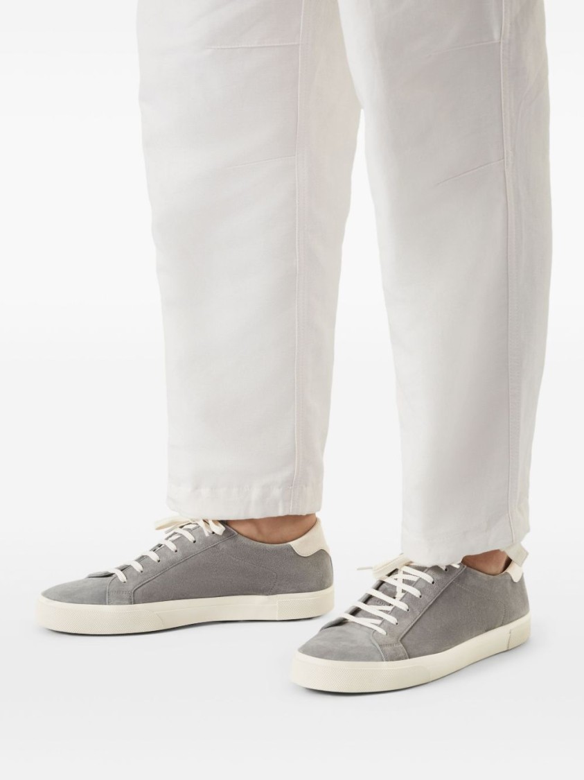 Brunello Cucinelli Lace-up Grey Sneakers