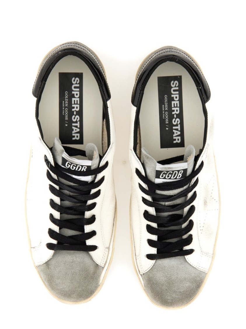 Golden Goose Super-star Low-top Sneakers In White