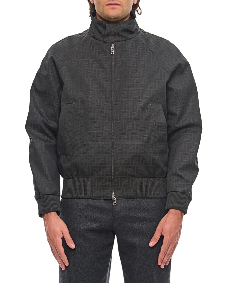 Fendi Blouson Coated Canvas Logo Casual Jacket | THE LIST