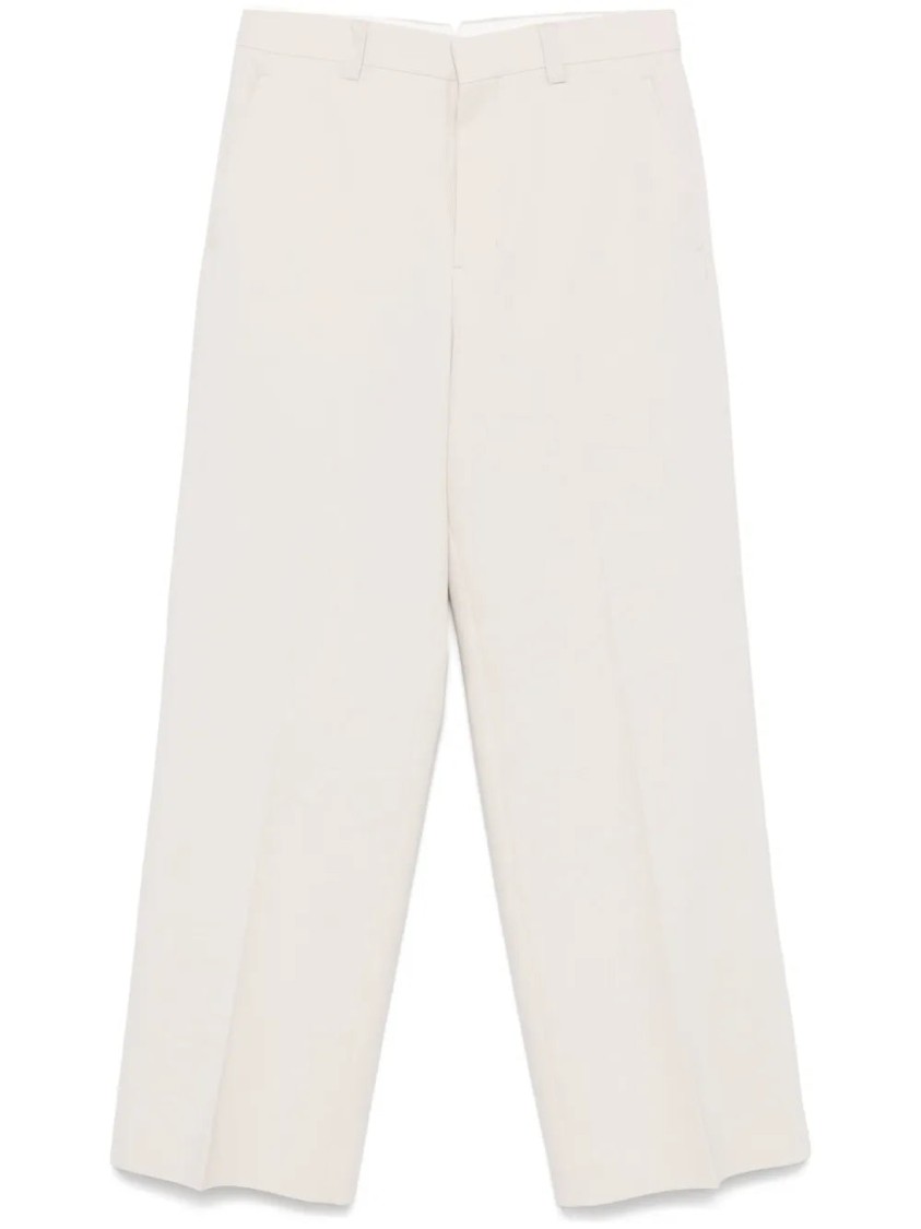 Ami Alexandre Mattiussi Ami Light Beige Tailored Trousers In Neutrals