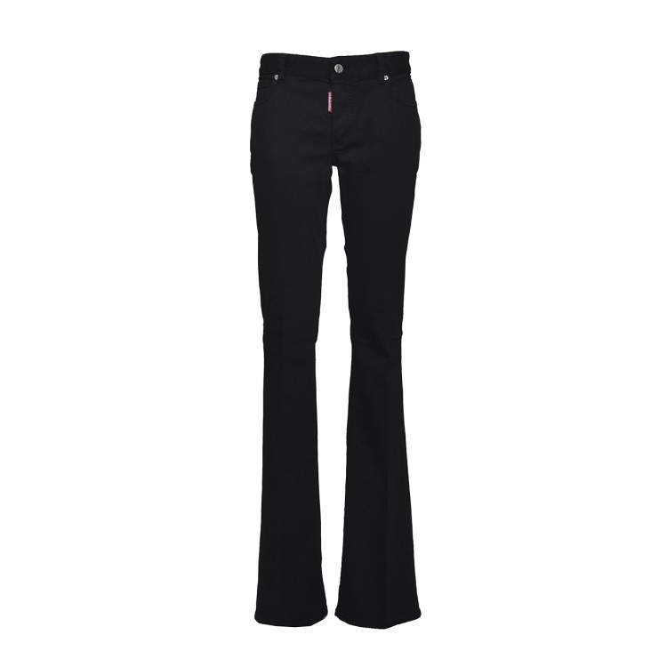 Dsquared2 Black Flare Twiggy Denim Jeans in Black | THE LIST
