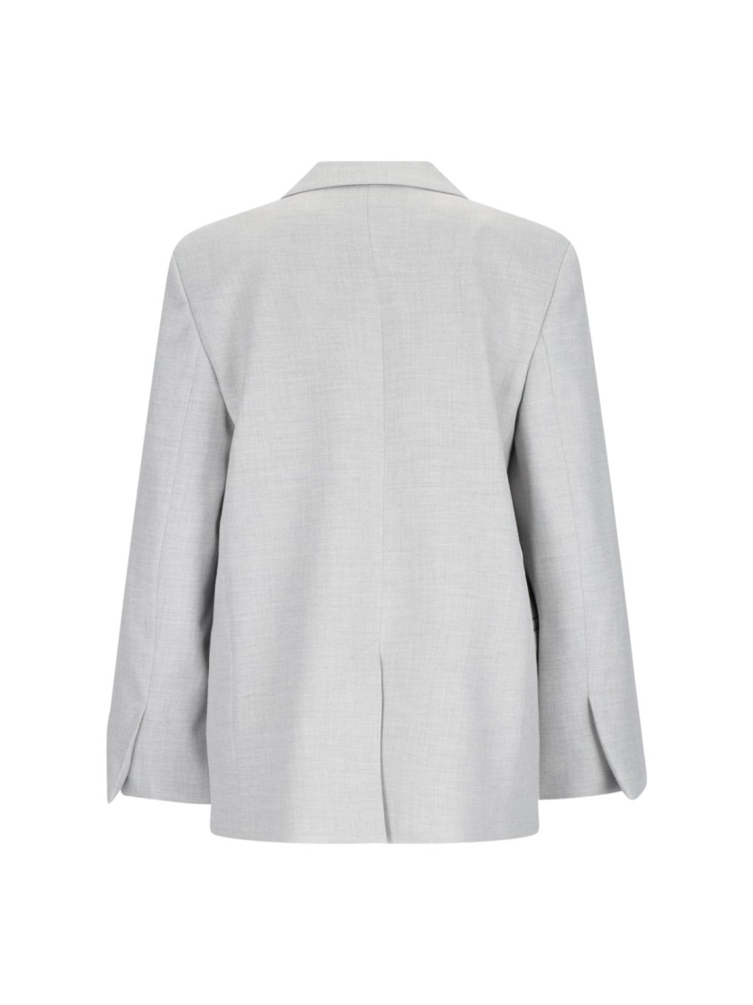 Shop Calvin Klein Single-breasted Blazer – Grey