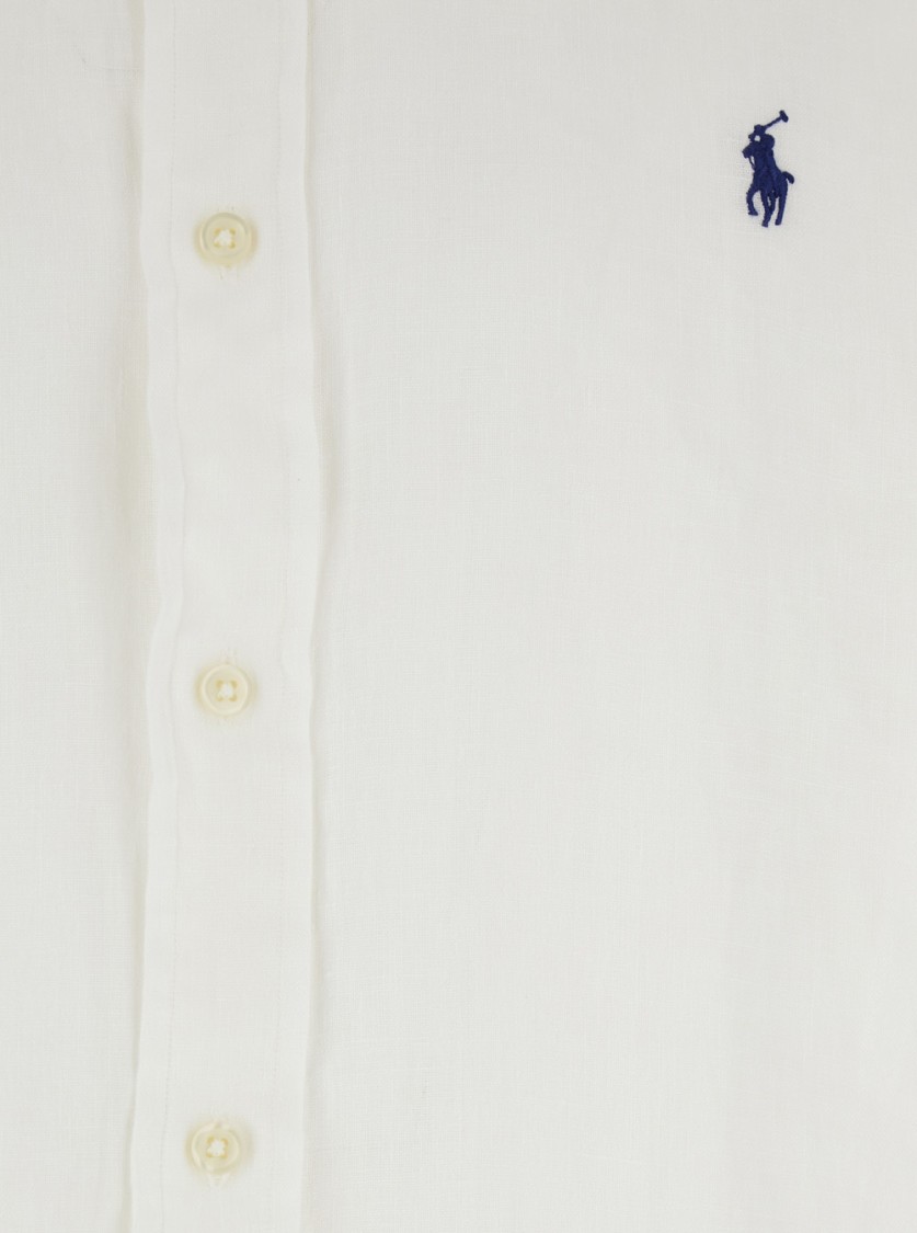 Shop Polo Ralph Lauren White Shirt With Classic Collar