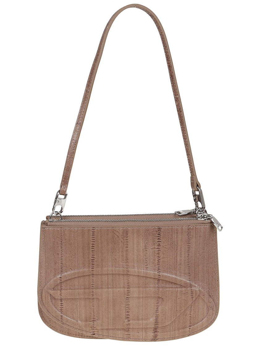 Diesel 1dr Twin Bag With Dual Zipper Pockets In Neutrals
