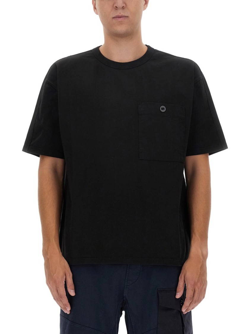 Ten C Logo Pocket T-shirt With Buttons