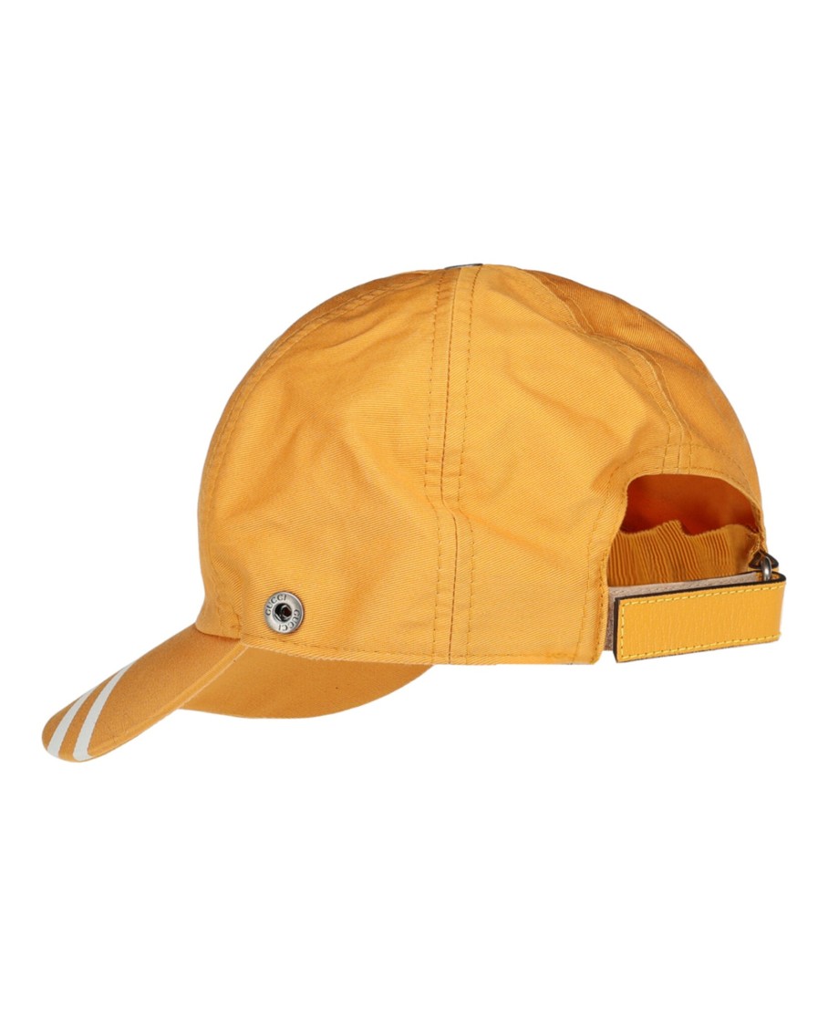 Gucci College Gg Strap Detailed Baseball Cap