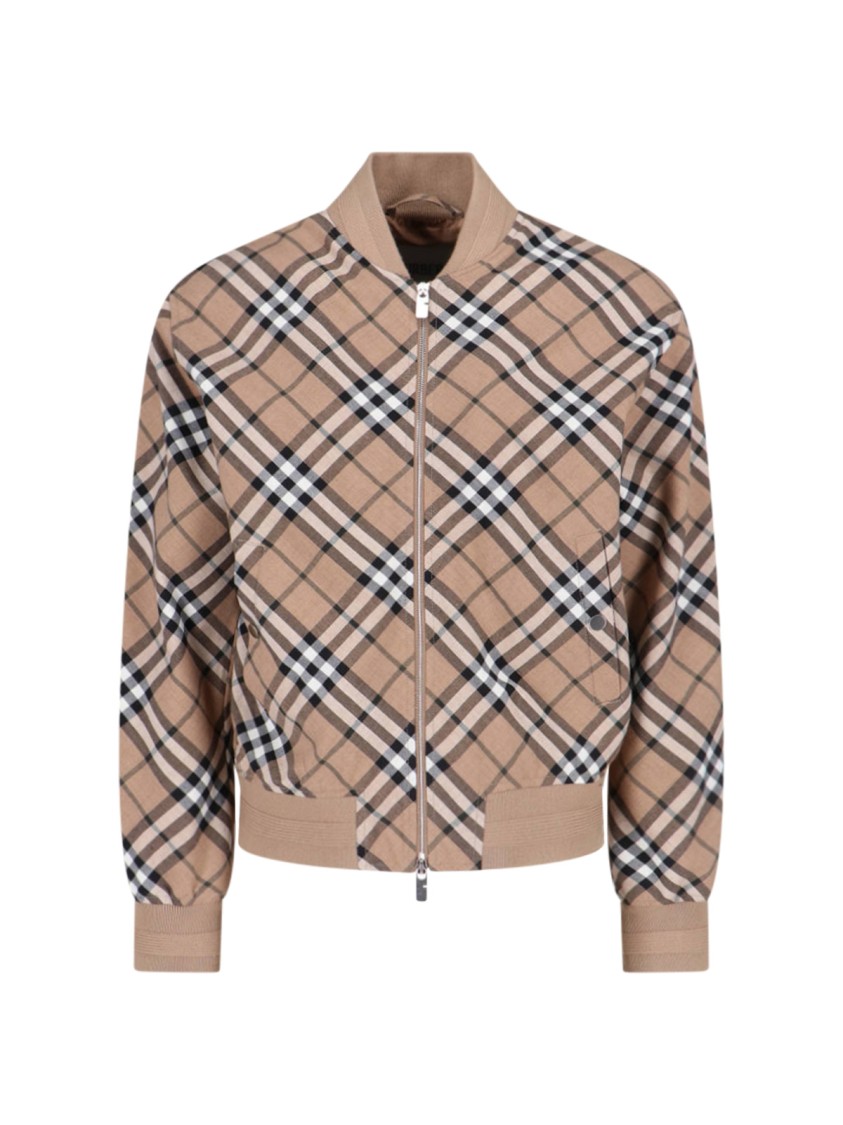 Burberry Bomber Jacket – Beige In Neutrals