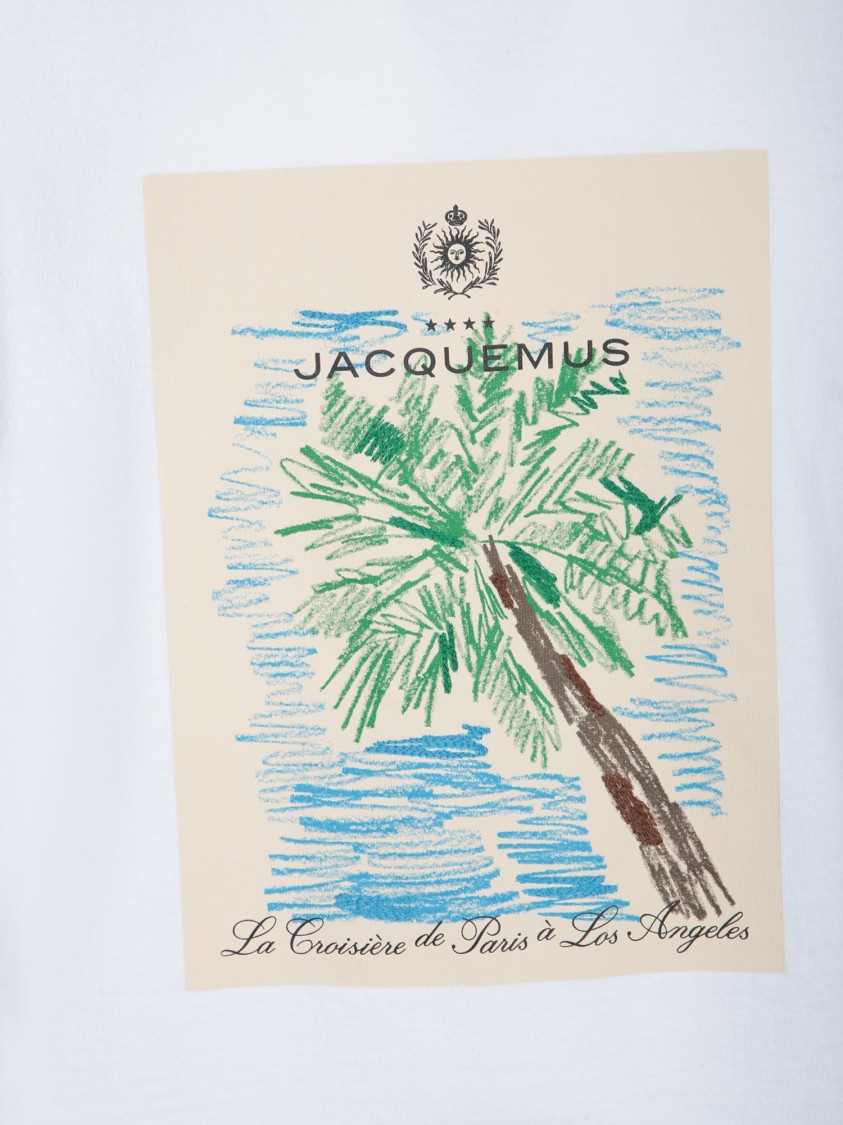 Shop Jacquemus Relaxed Fit White T-shirt