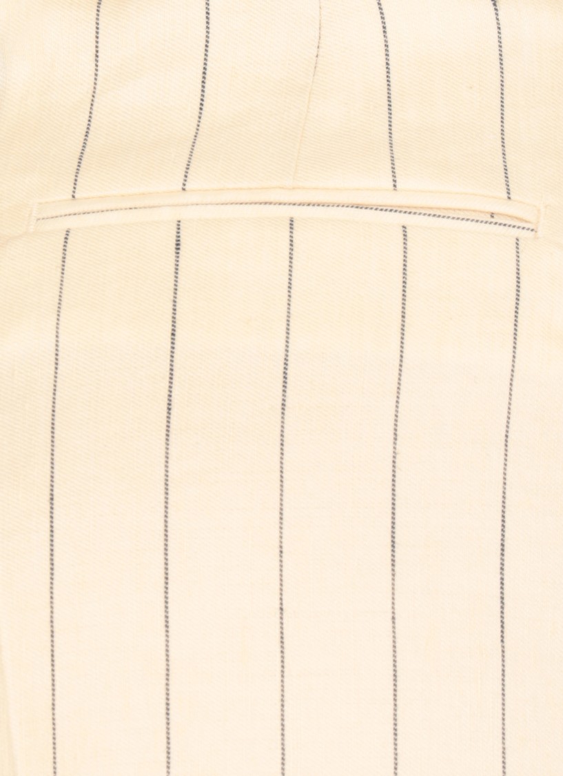 Pt Torino Embroidered Linen Blend Pants