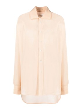 Maison Margiela Skin Pink Stretch Viscose Bodysuit | THE LIST