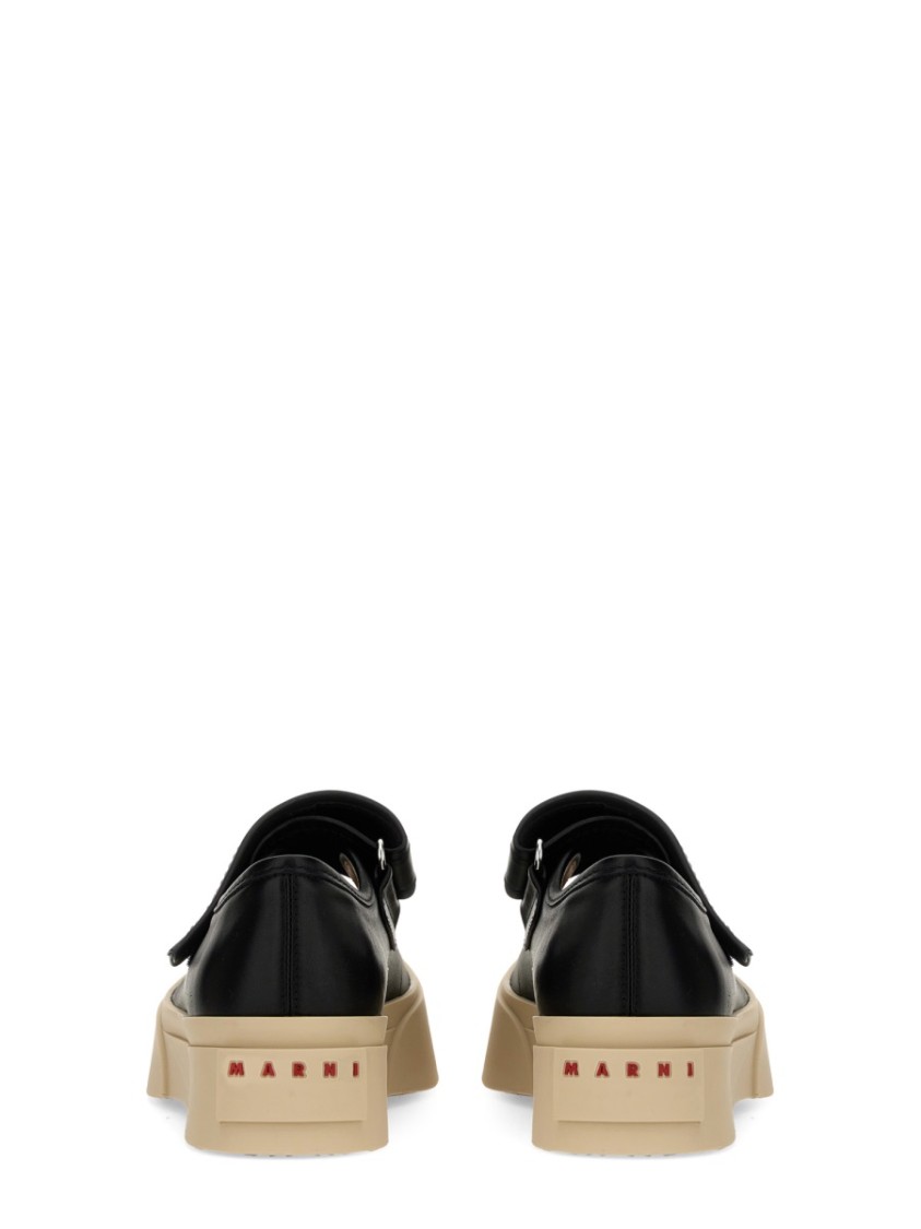 Shop Marni Mary Jane Sneakers In Black