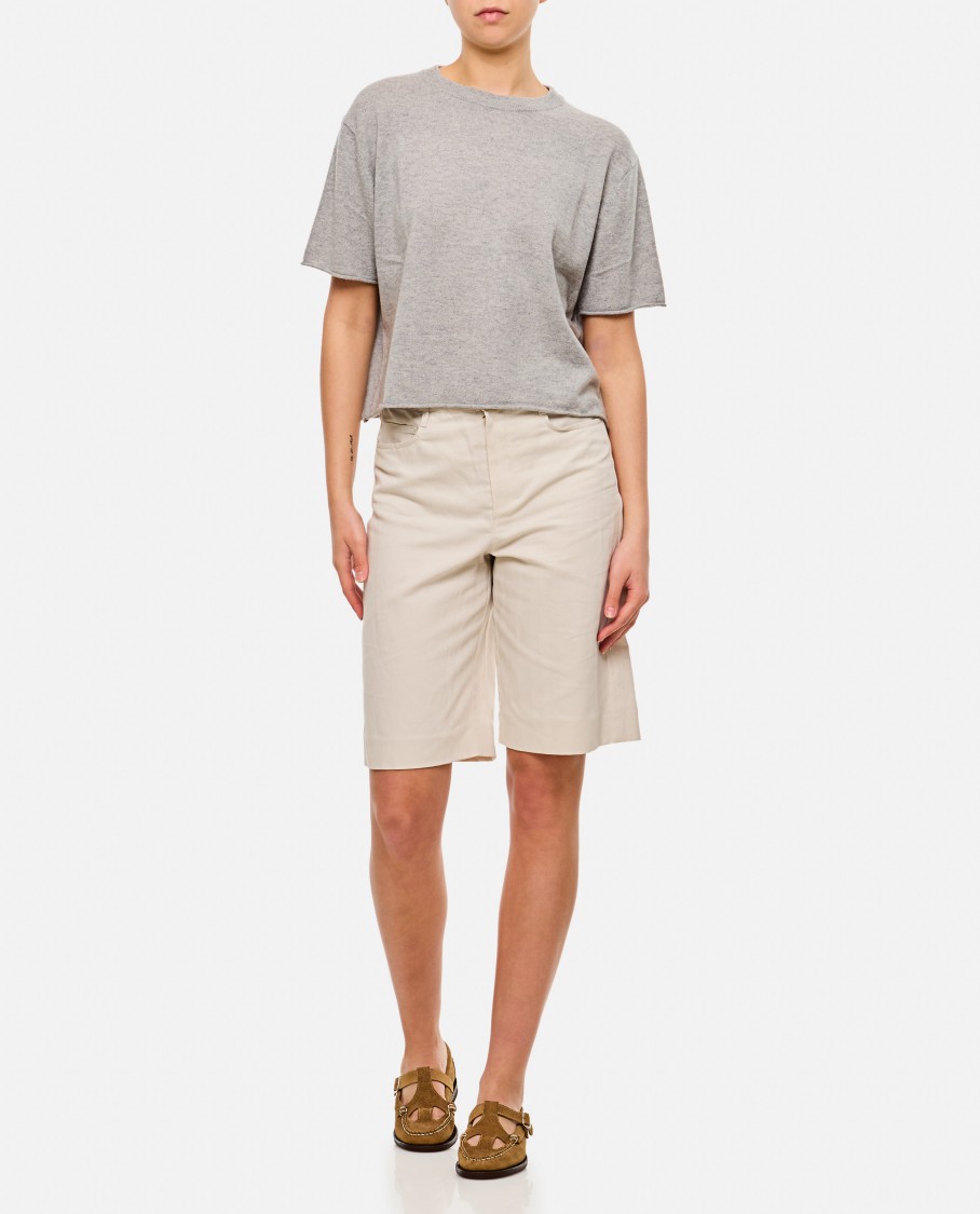 Lisa Yang Relaxed-fit Wool T-shirt With Classic Crew Neck