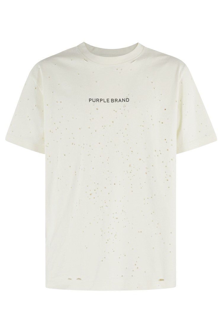 Purple Brand Hwt Jersey Ss Tee In Neutrals