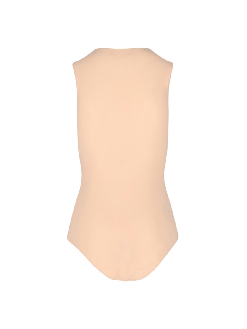 Maison Margiela Sleeveless Bodysuit In Pink